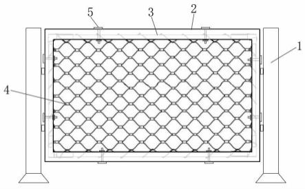 一种可快速安装的柔性钢丝绳网护栏的制作方法