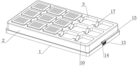 一种电子元件加工使用的加固型吸塑托盘结构的制作方法