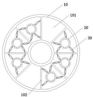 一种水轮发电机风筒支撑装置的制作方法