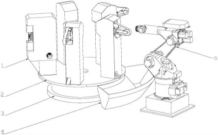 一种机器人加工系统的功能单元坞岛结构的制作方法