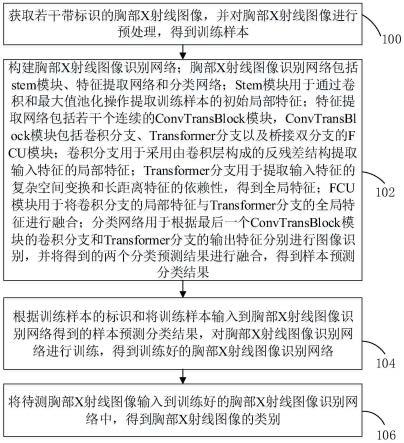 胸部X射线图像识别方法、装置、计算机设备和存储介质