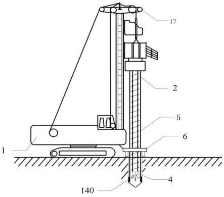 无泥浆排放的全长钢护筒混凝土灌注桩施工设备及方法与流程