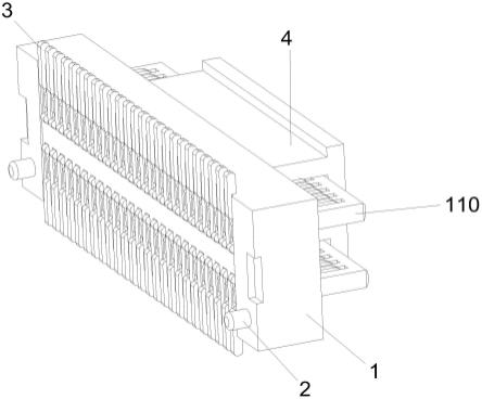 双槽板对板公座连接器端子结构的制作方法