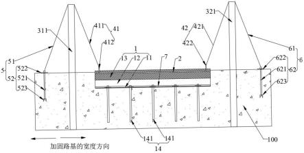 一种预防不均匀沉降的软土路基加固结构的制作方法