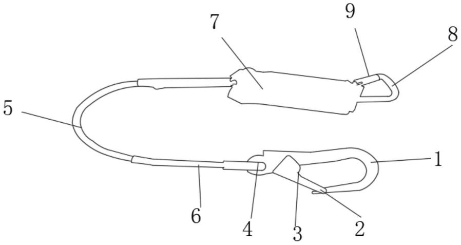 高空待救援防护安全绳的制作方法