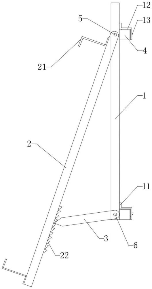 一种可调节平板太阳能集热器安装支架的制作方法