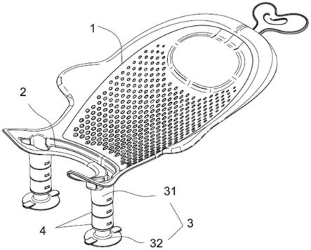 一种可调整支撑脚高度的婴儿洗屁股托架的制作方法