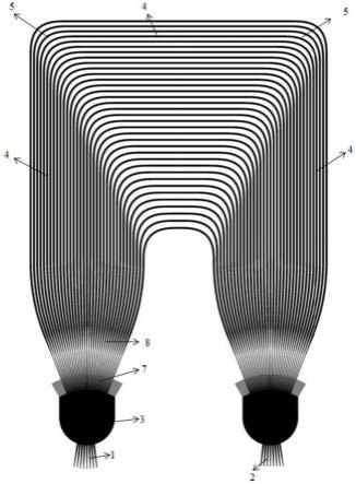 一种基于欧拉弯曲宽波导的硅基阵列波导光栅