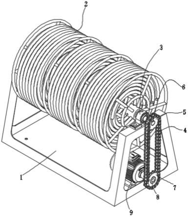 一种燃气轮机自动电缆盘装置的制作方法