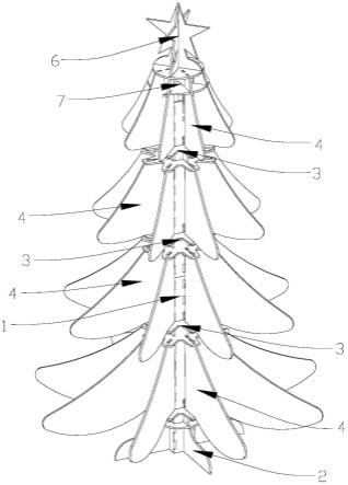 一种板材拼装式圣诞树的制作方法