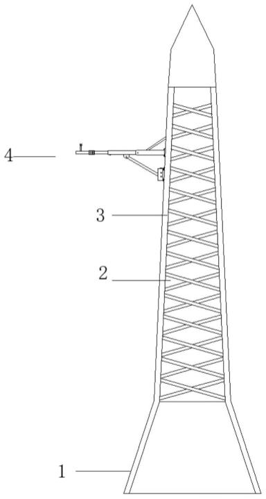 一种风速支臂可旋转的测风塔的制作方法