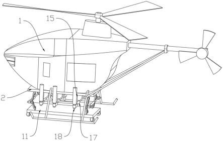 一种单旋翼无人直升机电动伸缩平台的制作方法