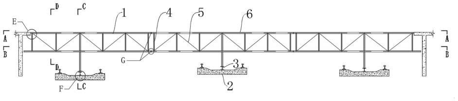高铁用大跨度钢桁架机械设备通道的制作方法