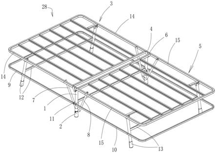 床架折叠支撑装置、床架和床具的制作方法