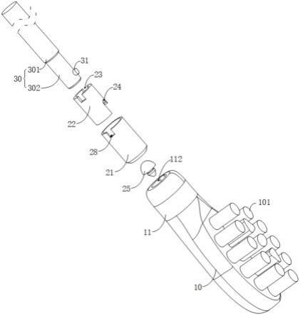 电动牙刷的刷头组件及电动牙刷的制作方法