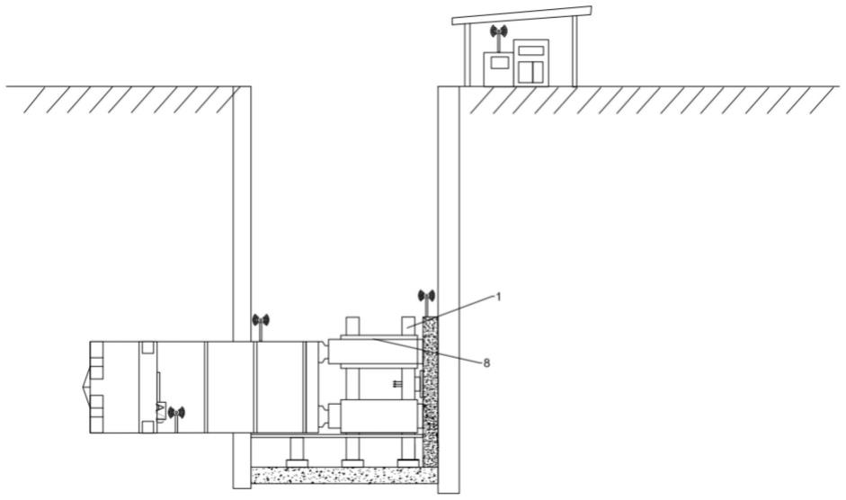 顶管主顶油缸用可调式支架及其施工工艺的制作方法