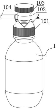 一种按压式消毒液存储罐的制作方法