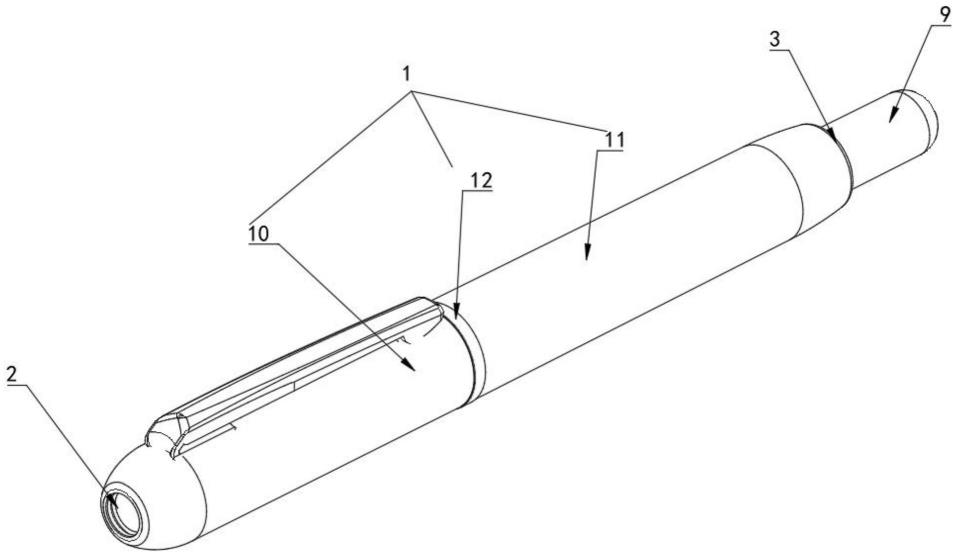 一种可按动进出笔尖的钢笔的制作方法