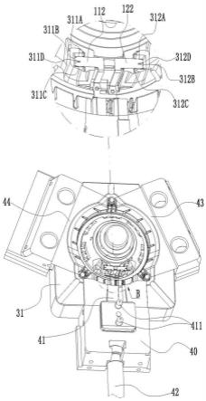 一种多嵌件一体注塑式注塑模具及注塑方法与流程