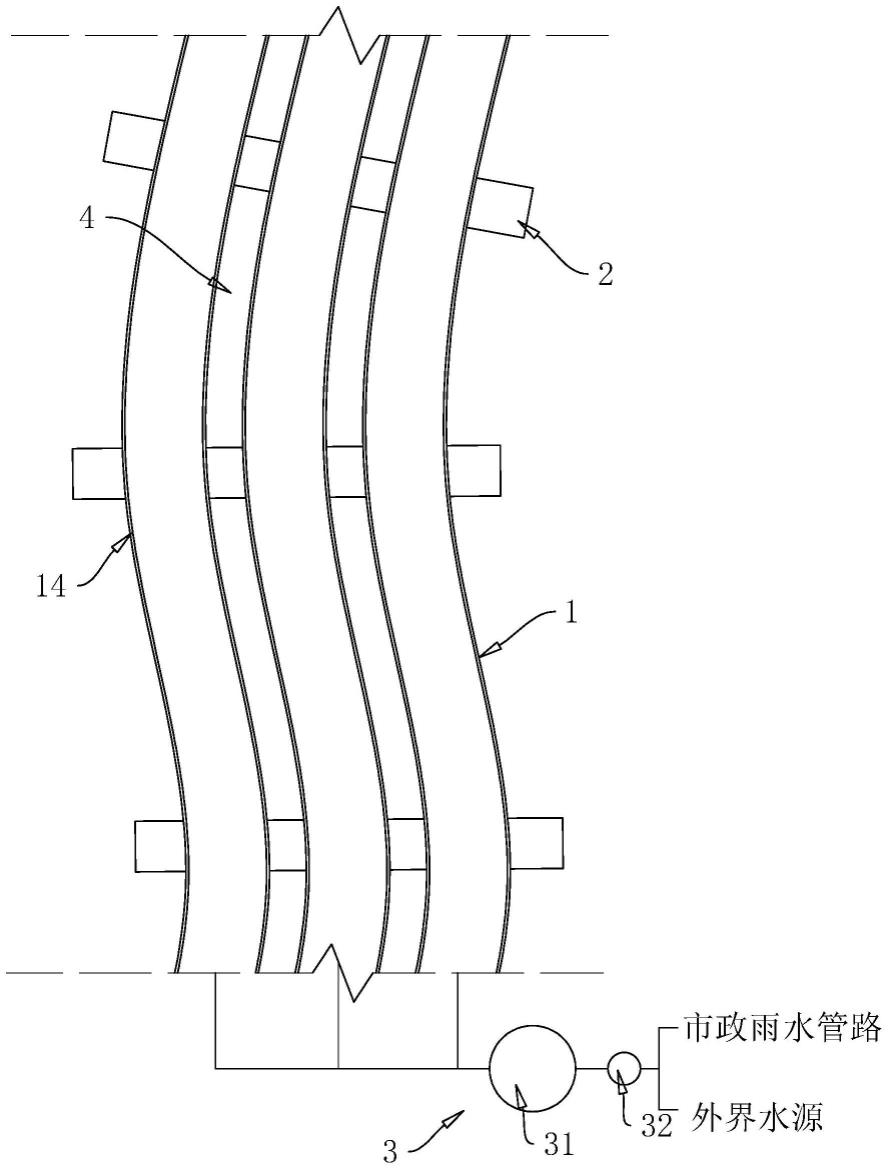 一种园林用海绵型道路铺装结构及其施工方法与流程