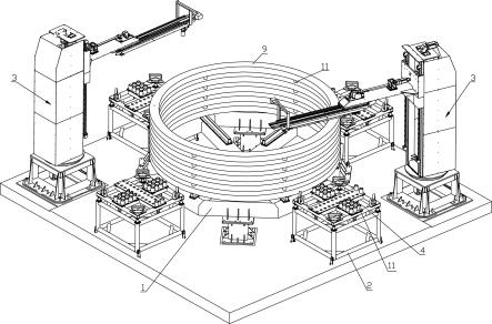 环锻件自动化生产线中的环锻件码垛装置