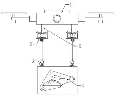 一种无人机安装卡线器装置及工作方法与流程