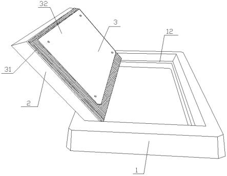 一种翻开式保温井盖的制作方法