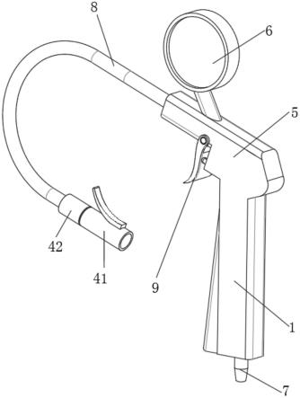 一种夹子可旋转的电子胎压枪的制作方法