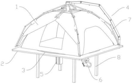 用于自动帐篷的快速收纳台的制作方法