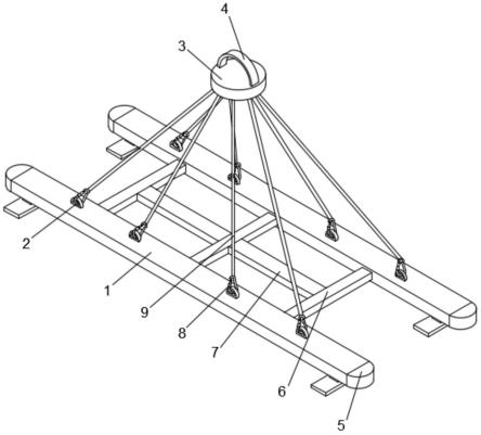 一种拉森钢板桩悬吊式高效转运装置的制作方法