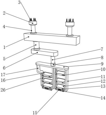 一种放置图文手术系统的吊塔的制作方法
