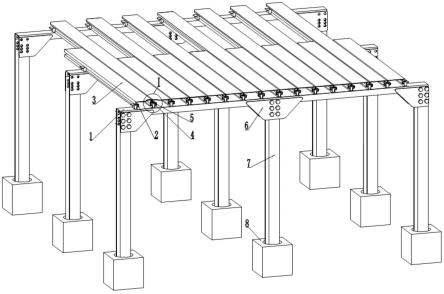 用于露台台面和家装地板的钢制辊压架构的制作方法