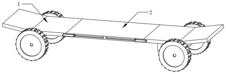 一种可折叠收纳的越野滑板的制作方法