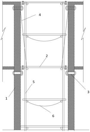 一种电梯井用脚手架支撑结构的制作方法