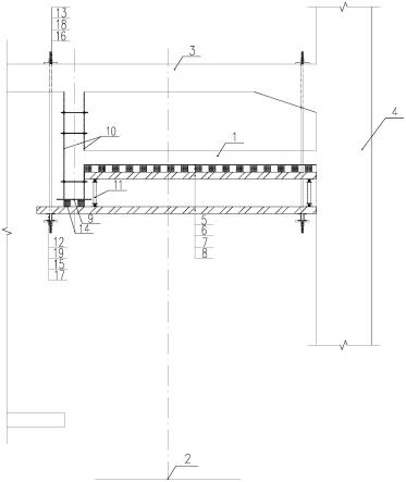 一种可循环式有下垂挡墙地铁轨顶风道吊模组件的制作方法