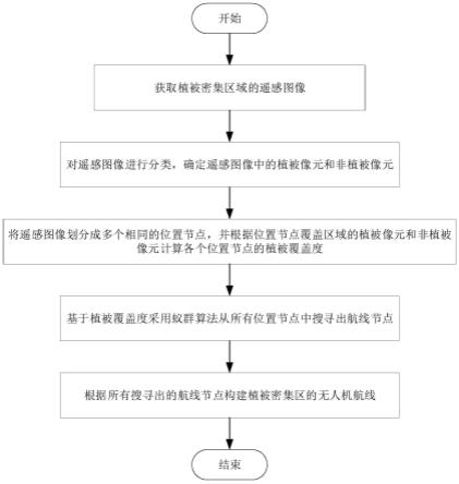 植被密集区航线规划方法、系统及存储介质、电子设备