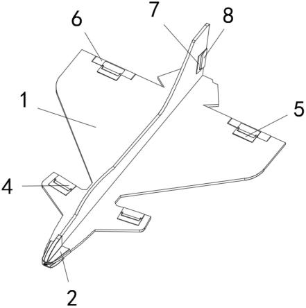 一种可固定调节的航模教学用活页型手掷模型飞机的制作方法