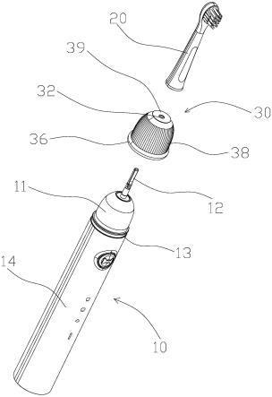 一种具有硅胶帽的电动牙刷的制作方法