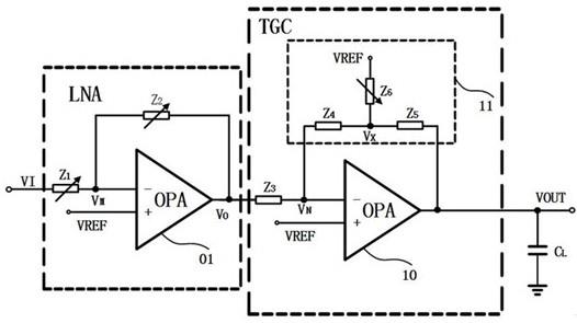 一种超声回声信号接收的模拟前端电路