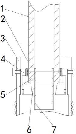 一种旋蒸装置浓缩管道连接结构的制作方法