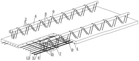 钢管桁架混凝土叠合板的制作方法