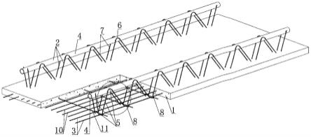 承托钢管桁架混凝土叠合板的制作方法