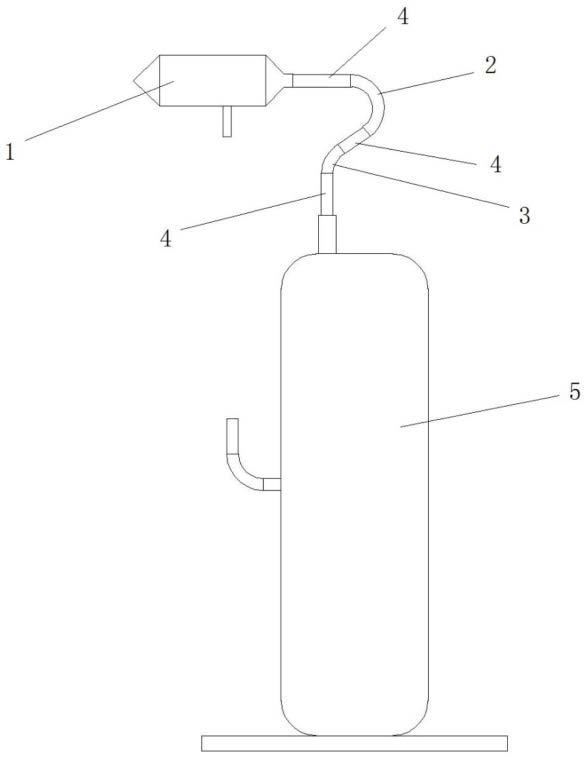 增焓管减振结构及室外机的制作方法