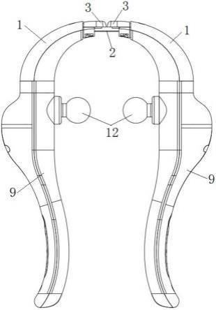一种颈椎按摩器的托颈组件的制作方法