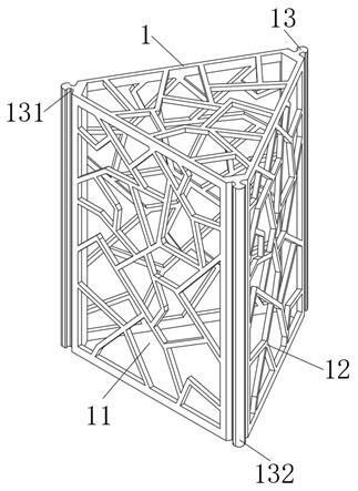 一种矿山陡坡植被修复可塑推拉立体网结构的制作方法