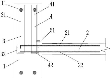 一种楼板位于梁底或梁中的连接结构的制作方法