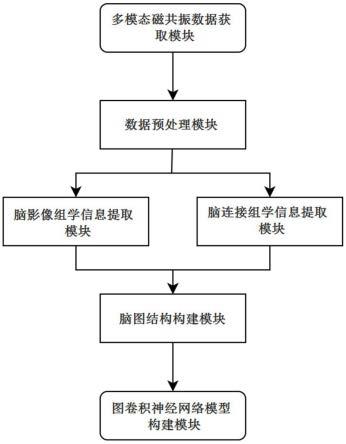 基于多模态磁共振成像的图卷积神经网络疾病预测系统的制作方法