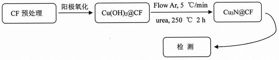 一种作为析氢电催化剂的氮化铜纳米阵列的制备方法