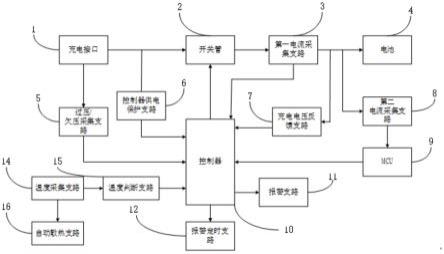 一种机器人电池的自动回充过温保护电路的制作方法