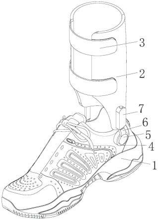 一种双轴高帮控踝式矫形鞋的制作方法